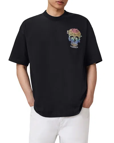 ALLSAINTS OVERSIZED TRANCE LOGO GRAPHIC TEE