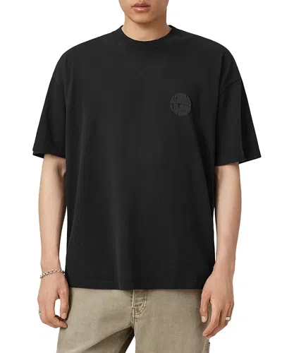 ALLSAINTS OVERSIZED WAVED LOGO TEE