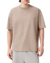 Allsaints Oversized Xander Logo Tee In Brown