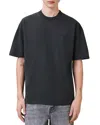 Allsaints Oversized Xander Logo Tee In Black