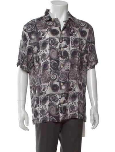 Pre-owned Allsaints Paisley Print Short Sleeve Shirt In Multi