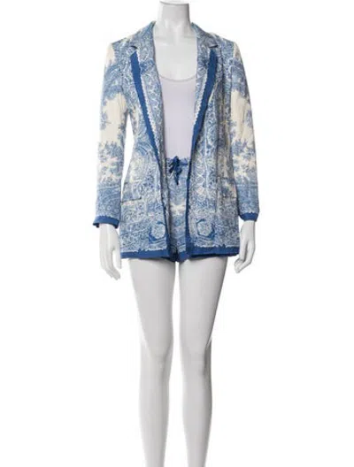Pre-owned Allsaints Paisley Print Skirt Set W/ Tags In Black