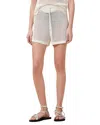 Allsaints Womens Paloma Crochet Knitted Shorts Chalk White Xs In White
