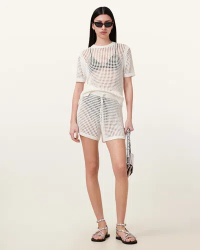 ALLSAINTS ALLSAINTS PALOMA OPEN-KNIT SHORTS,