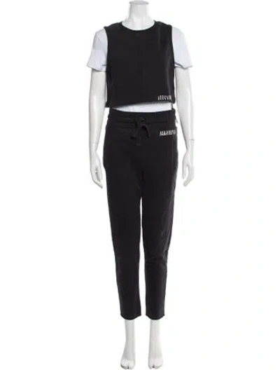 Pre-owned Allsaints Pant Set In Black