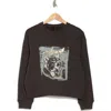Allsaints Panthera Pippa Sweatshirt In Washed Black