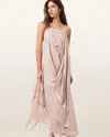 Allsaints Parachute Limited Edition Pink Silk Dress,