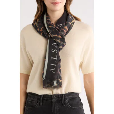 Allsaints Pardus Oblong Scarf In Multi
