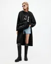 Allsaints Paris Lightweight Parka Jacket In Black