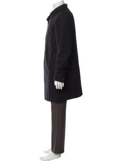 Pre-owned Allsaints Parka In Blue