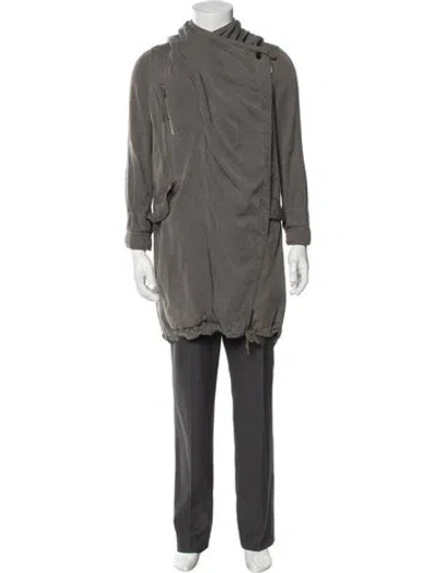 Pre-owned Allsaints Parka In Green