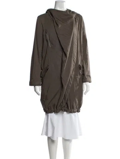 Pre-owned Allsaints Parka In Green