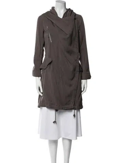 Pre-owned Allsaints Parka In Green