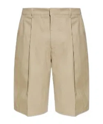 Allsaints Pasilla Pleated Bermuda Shorts In Brown