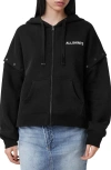 Allsaints Patcher Amphia Cotton Blend Hoodie In Black