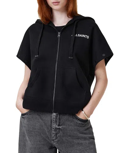Allsaints Patcher Amphia Hooded Sweatshirt In Black