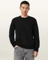 Allsaints Pattern Crewneck Sweater In Black