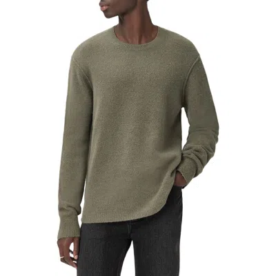 Allsaints Patern Crewneck Sweater In Green