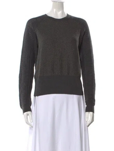 Pre-owned Allsaints Patterned Crew Neck Sweater In Grey