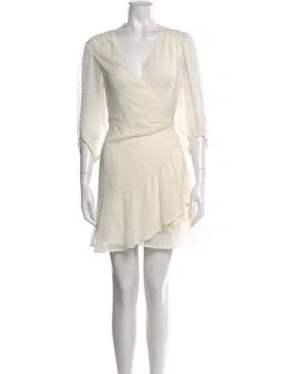 Pre-owned Allsaints Patterned Mini Dress In Neutral