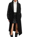 Allsaints Paulah Oversized Coat In Black