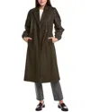 Allsaints Paulah Wool & Cashmere-blend Coat In Brown