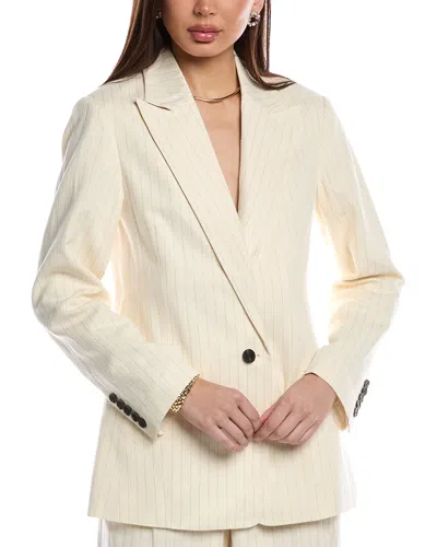 Allsaints Payton Linen-blend Blazer In Neutral