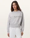 Allsaints Pearl Separo Sequin Sweatshirt In Grey Marl