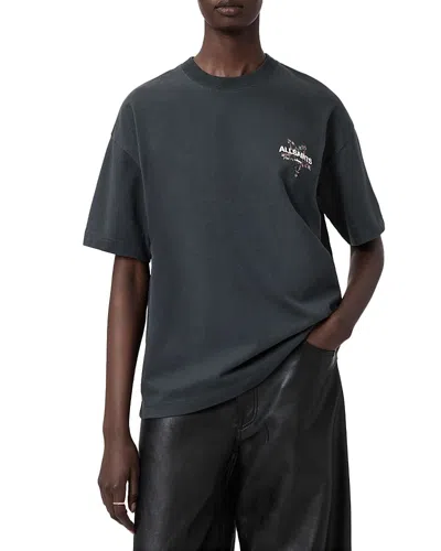 Allsaints Pentacle Etta Tee In Black