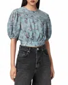 Allsaints Peony Top In Blue