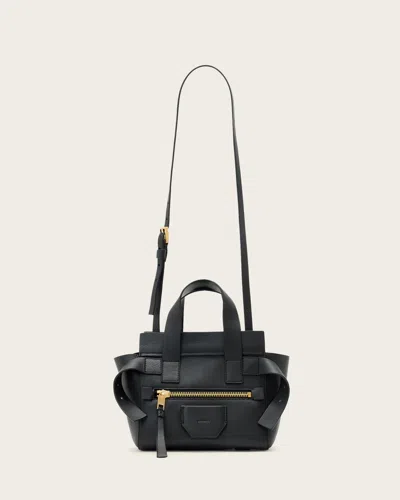 Allsaints Perez Leather Mini Crossbody Bag, In Black