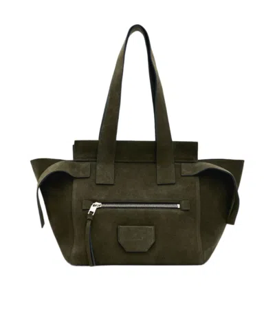 Allsaints Perez Logo Shoulder Bag In Black