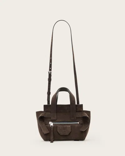 Allsaints Perez Suede Mini Crossbody Bag