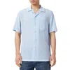 Allsaints Perry Button-up Camp Shirt In Blue