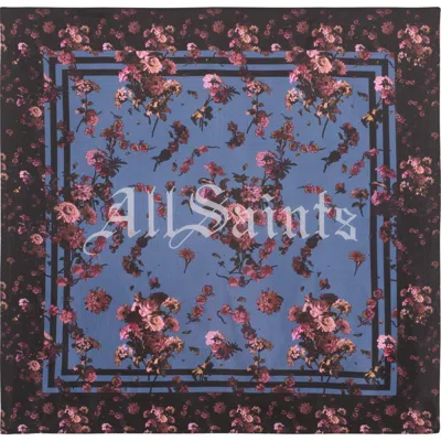 Allsaints Perta Silk Twill Scarf In Multi