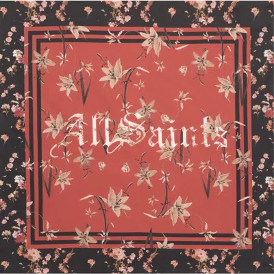 Allsaints Perta Silk Twill Scarf In Multi