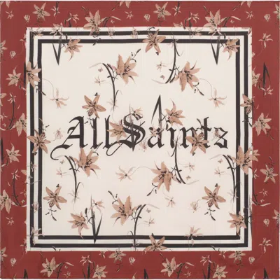 Allsaints Perta Silk Twill Scarf In Multi