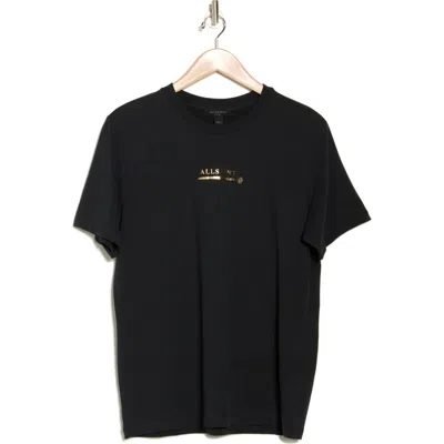 Allsaints Petra Logo T-shirt In Black