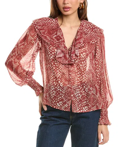 Allsaints Phoebe Waimea Top In Red