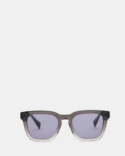 Allsaints Phoenix Square Shaped Sunglasses In Crystal Grey