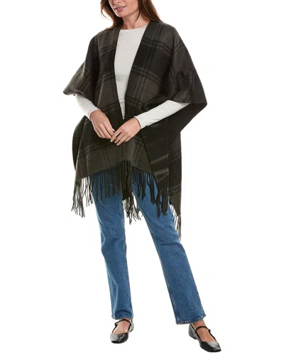 Allsaints Phoenix Wool Ruana In Green