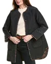 Allsaints Phyllis Leppo Reversible Liner Coat In Brown