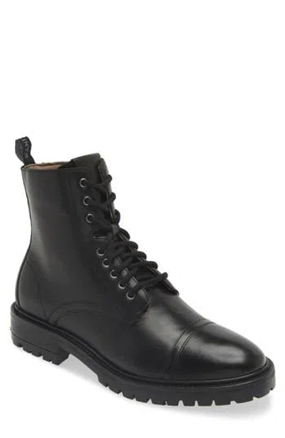 Allsaints Piero Cap Toe Boot In Black
