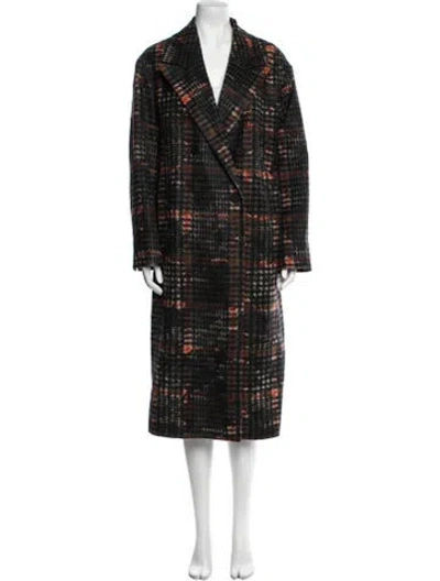 Pre-owned Allsaints Plaid Print Coat In Multi