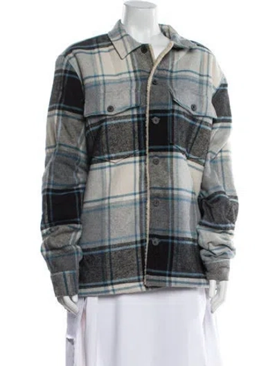 Pre-owned Allsaints Plaid Print Jacket In Multi