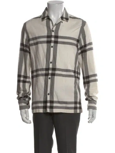 Pre-owned Allsaints Plaid Print Long Sleeve Shirt In Multi