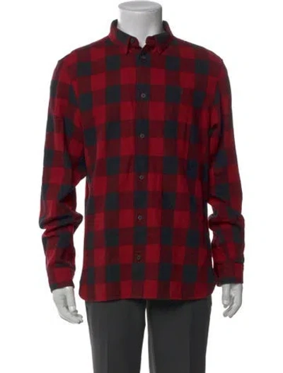 Pre-owned Allsaints Plaid Print Long Sleeve Shirt In Multi