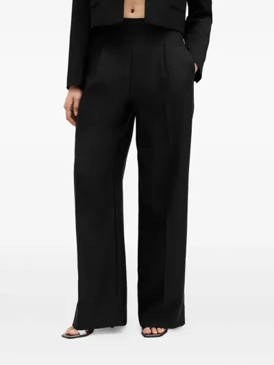 Allsaints Pleat-detail Trousers In Black