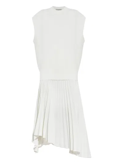 Allsaints Midikleid Mit Falten In White