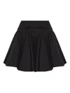 Allsaints Pleated Mini Skirt In Black